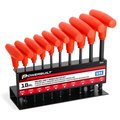 Powerbuilt 10Pc SAE Ball Endt-Handle Hex Wrench Set 940201